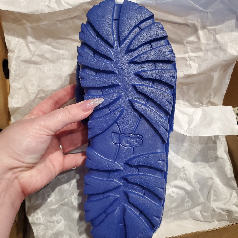UGG Australia Cobalt Blue Shearling Cozetta Slides WOMEN SIZE 9 - Picture 9 of 15